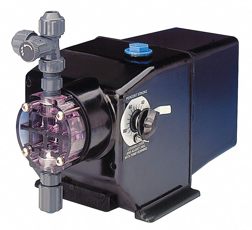 Diaphragm Metering Pump, 60 GPD, 125 PSI