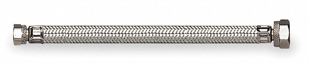 Braided Connector, 3/8 COMPx1/2 FIPx20 L