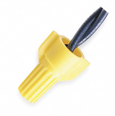 Wire Connector Nut, WT51, Yellow, PK 25