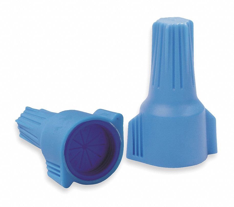 Wire Connector Nut, Blue/Dark Blue, PK 15