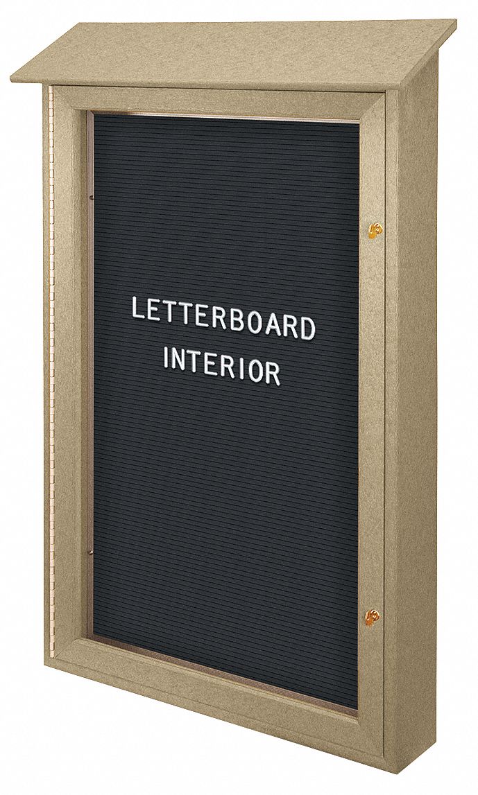 Enclosed Bulletin Board, Tack, 42