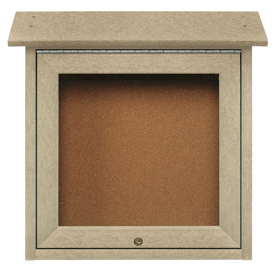 Enclosed Bulletin Board, Tack, 18