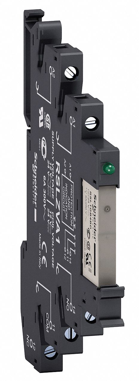 Relay, Slim, 6A, 230V, Socket Included