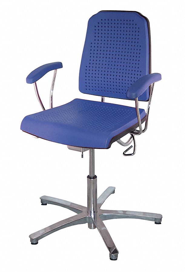 Task Chair, 300 lb., Blue