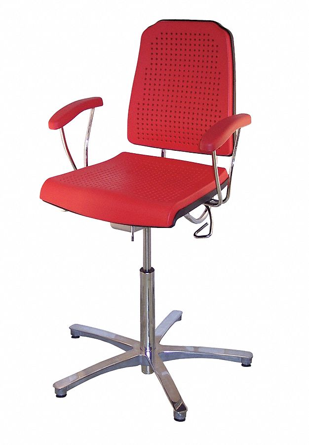 Task Chair, 300 lb., Red