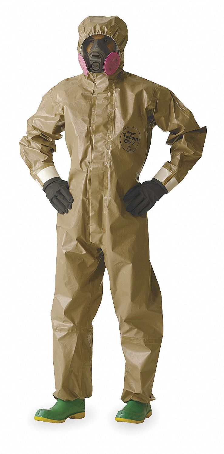 Hooded Tychem(R) CPF 3, Gloves, 3XL, PK 6