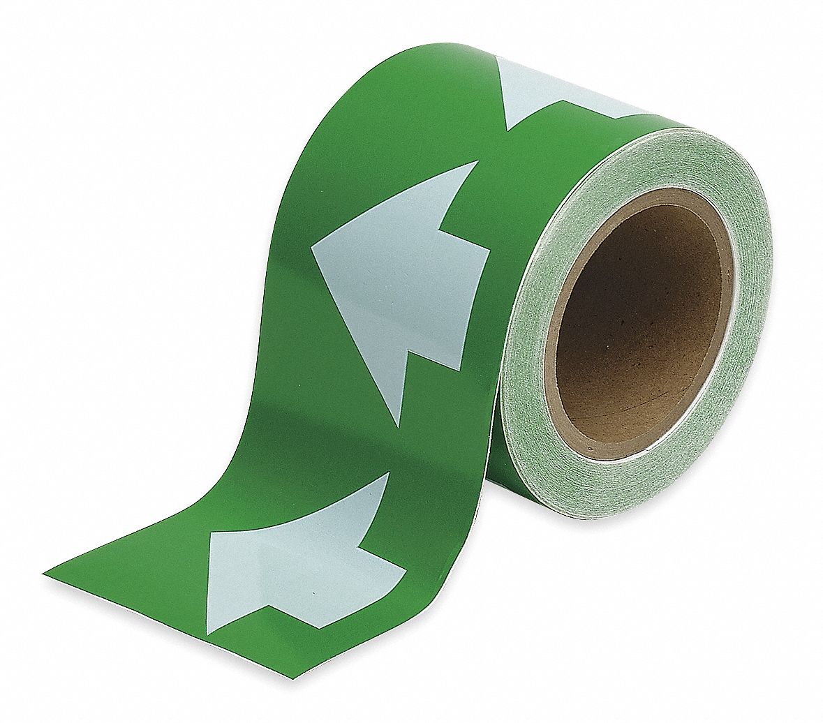 Arrow Tape, White/Green, 2 In. W