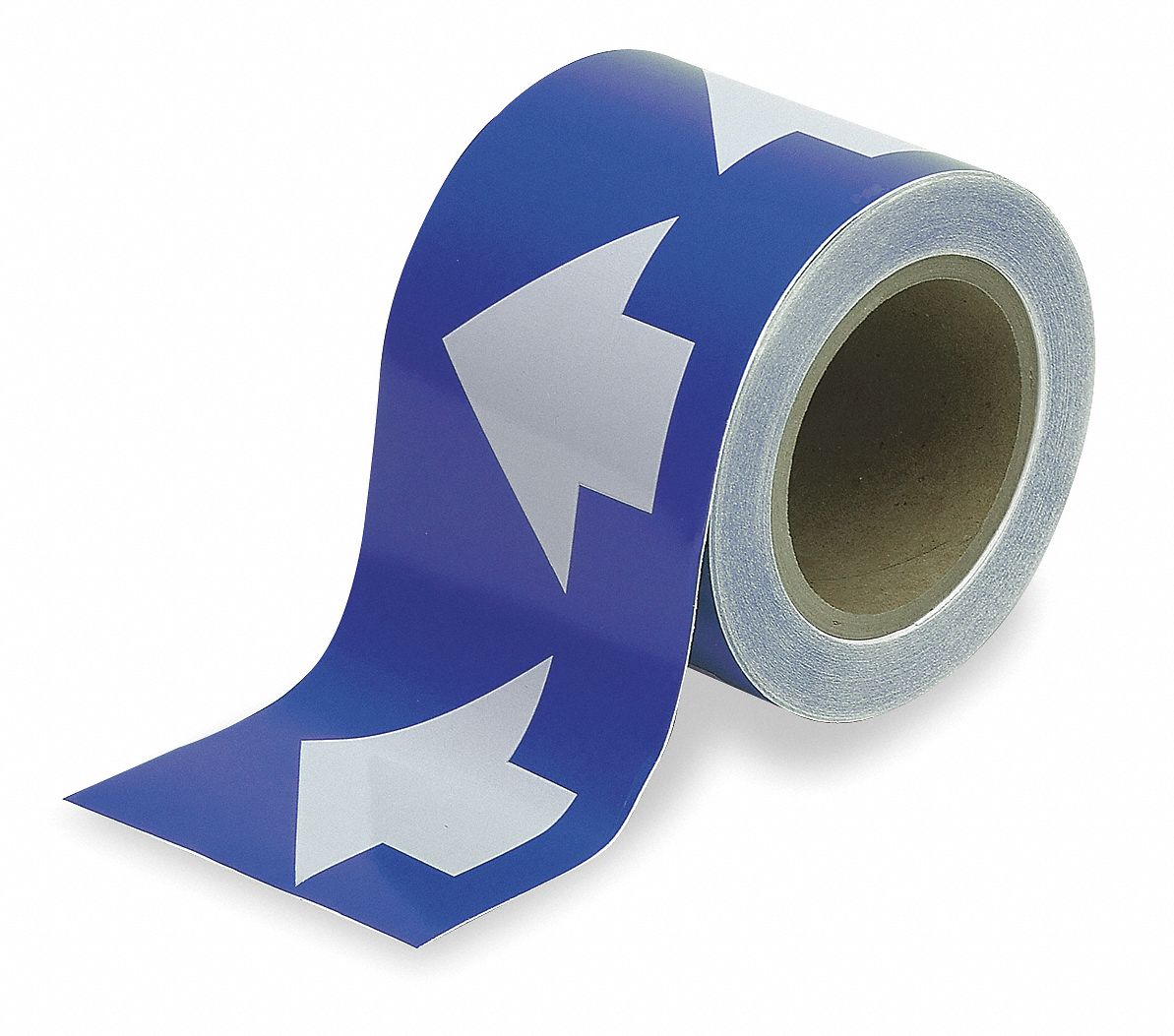 Arrow Tape, White/Blue, 2 In. W
