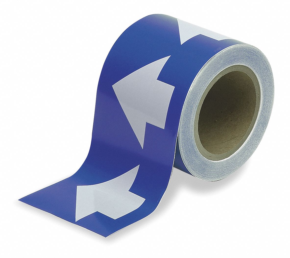 Arrow Tape, White/Blue, 1 In. W