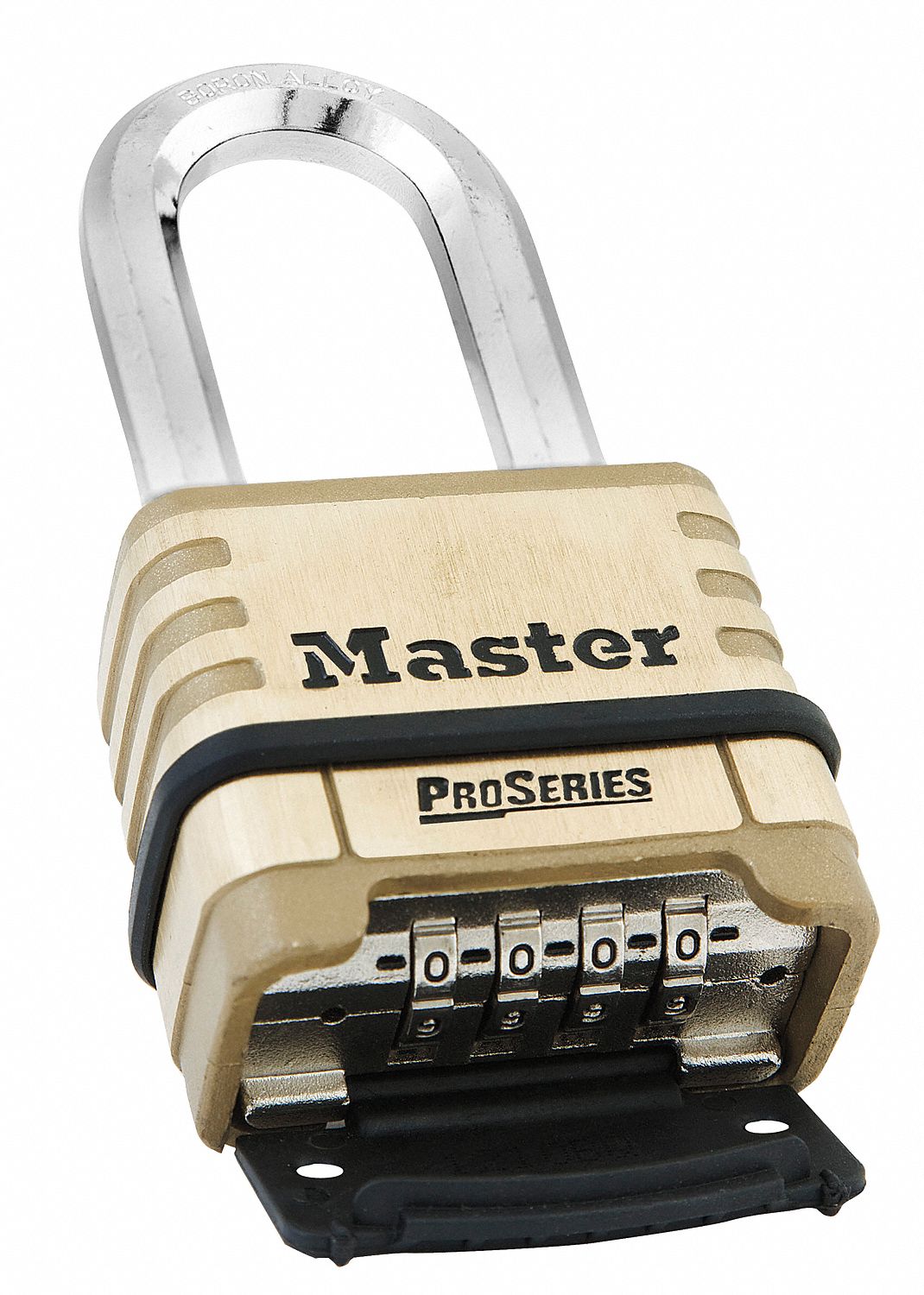 Resettable Combination Lock, Brass, 1-1/16