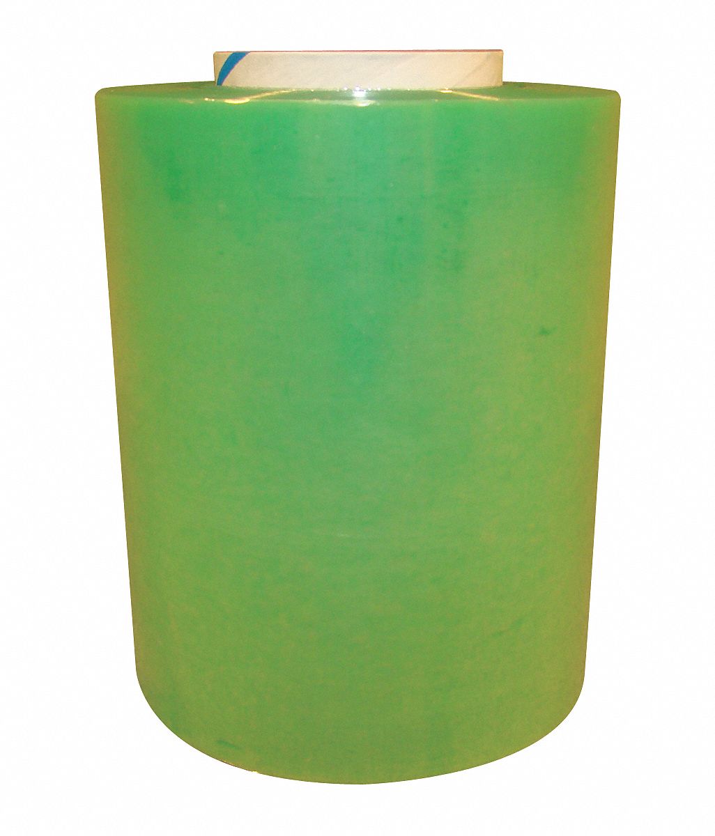 Hand Stretch Wrap, Green, 650 ft, 5In W, PK4