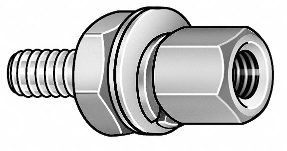 Jack Screw, 3/16 L, Pk10