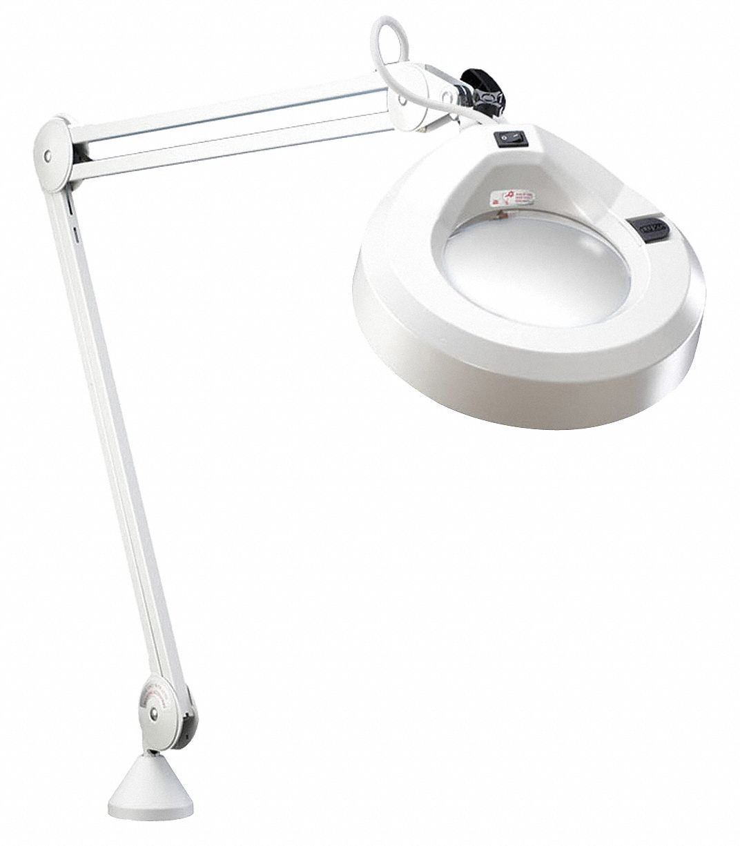 Magnifier Light, 30In Arm, Light Grey