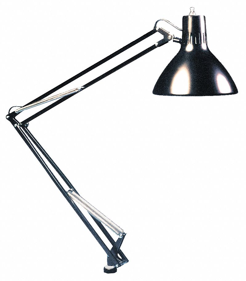 Task Light, 100W, Clamp On, Black