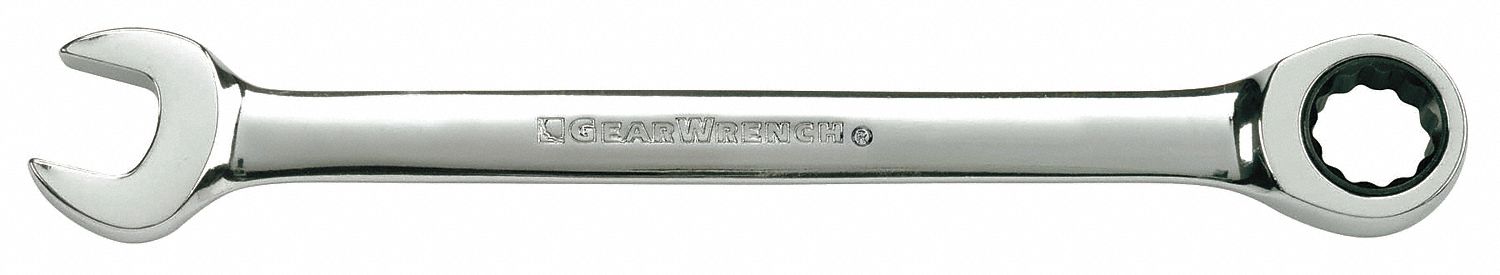 Ratcheting Combination Wrench, 7/16 in.