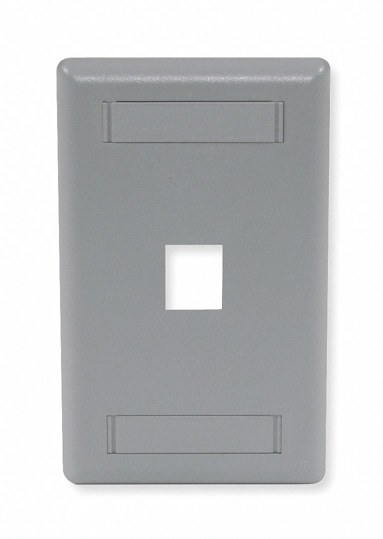 Wall Plate, 1 Port
