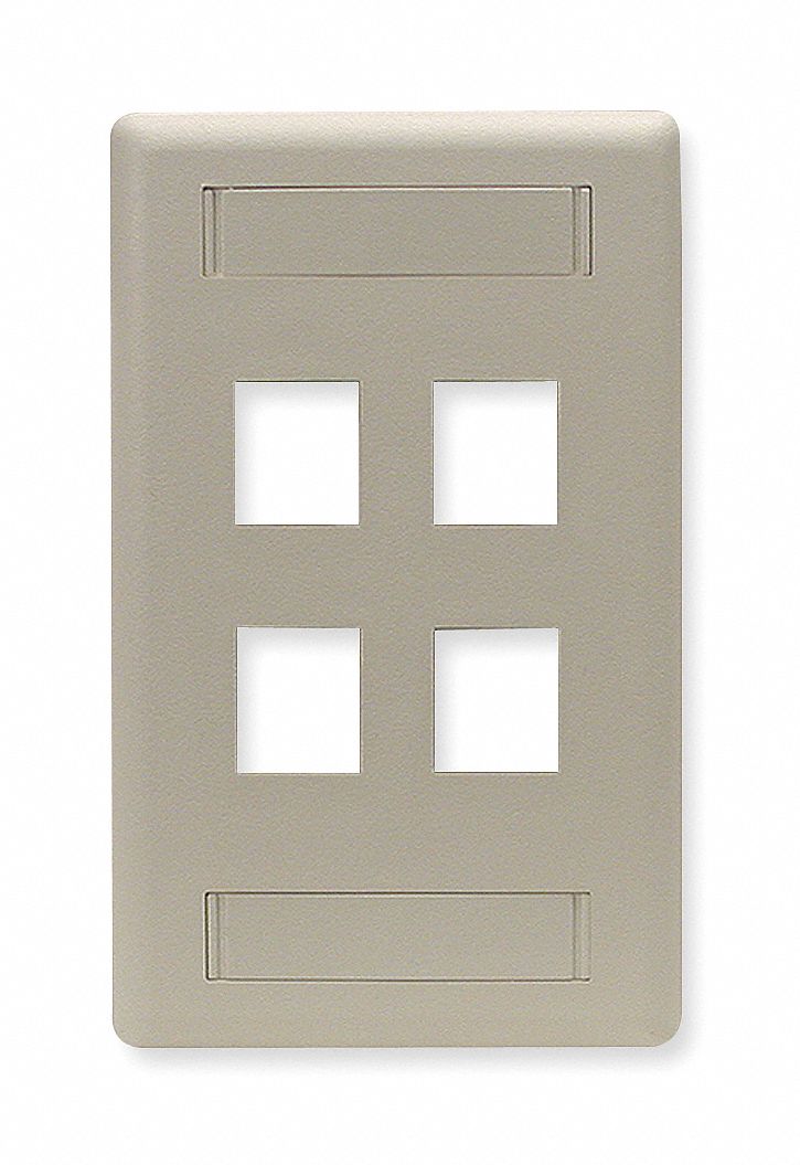 Faceplate, 4 Port