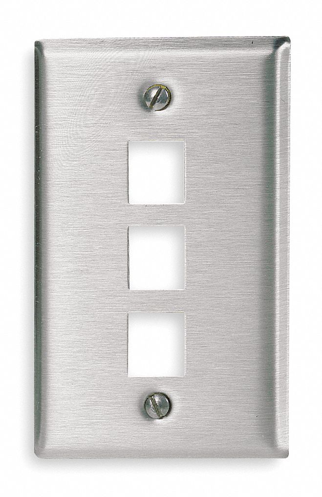 Faceplate, 3 Port