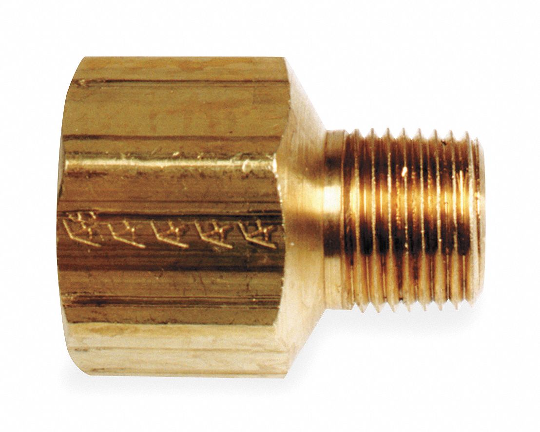 Reducer Adapter, 3/4 x 1/2 In, Brass