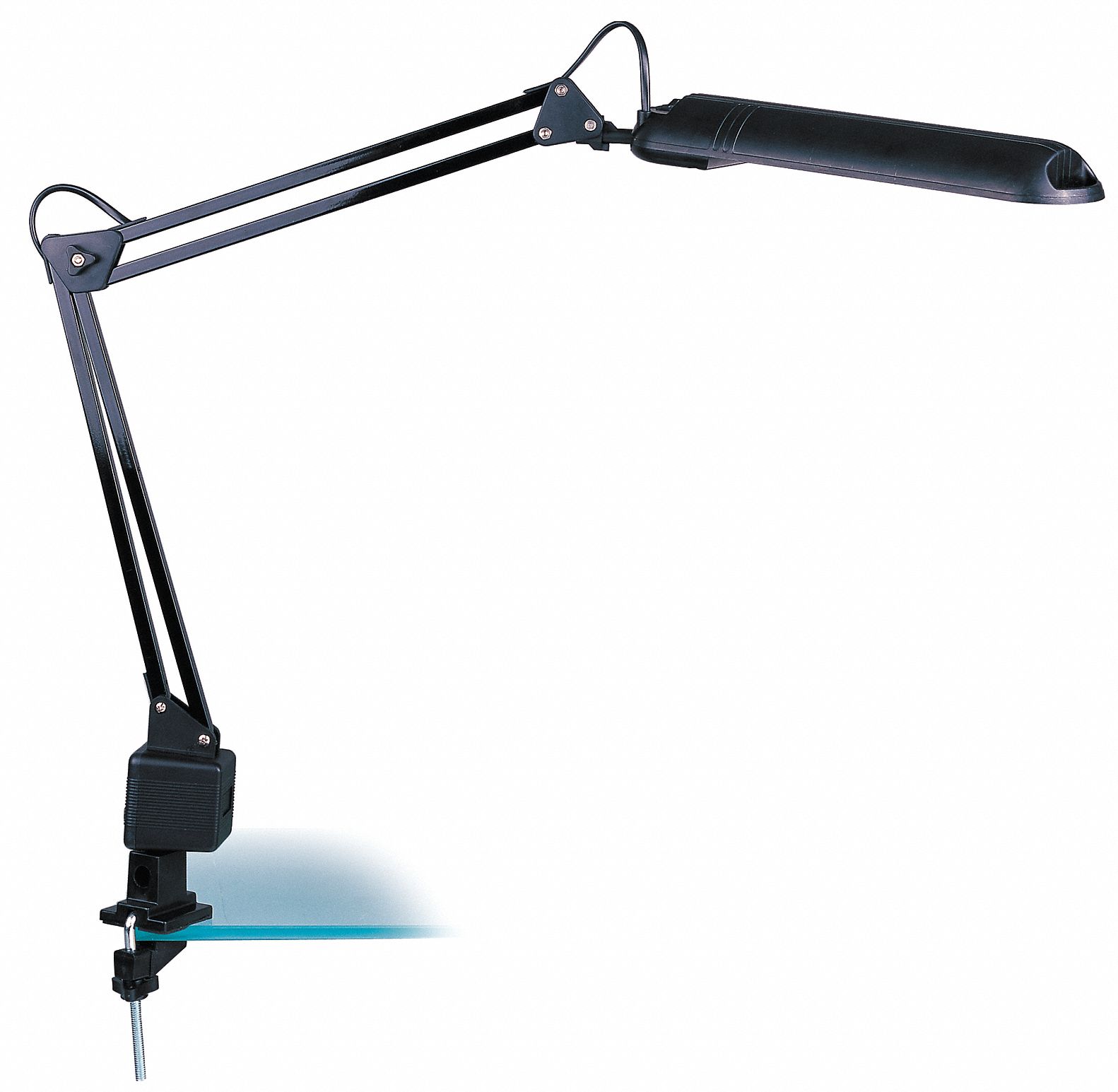 Task Light, Fluorescent, 13W, 120V, Black