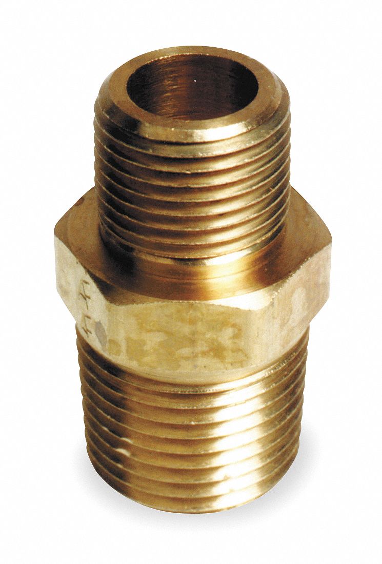 Reducing Nipple, 3/8 x 1/4 In, PK 10