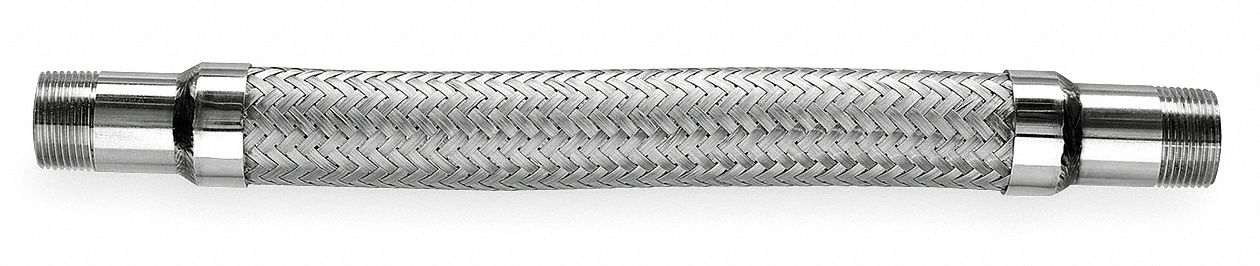 Flexible Metal Hose, 3/8 In, 18 Length
