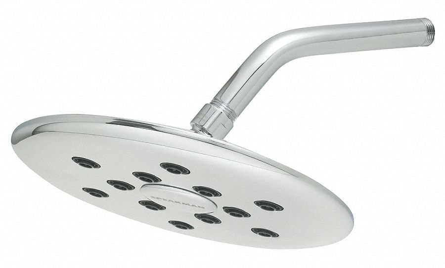 Showerhead, Rain, 1/2 In, 2.5 GPM