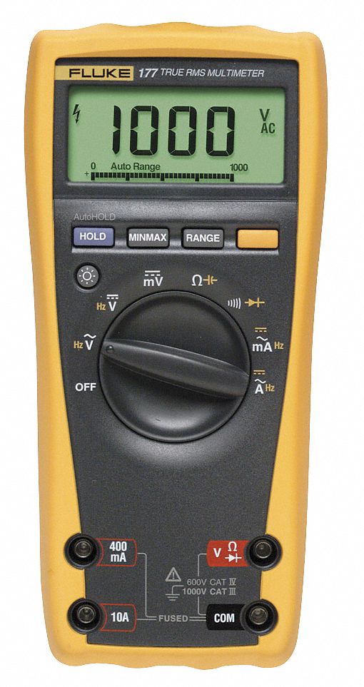 Digital Multimeter, 1000V, 50 MOhms, 10A