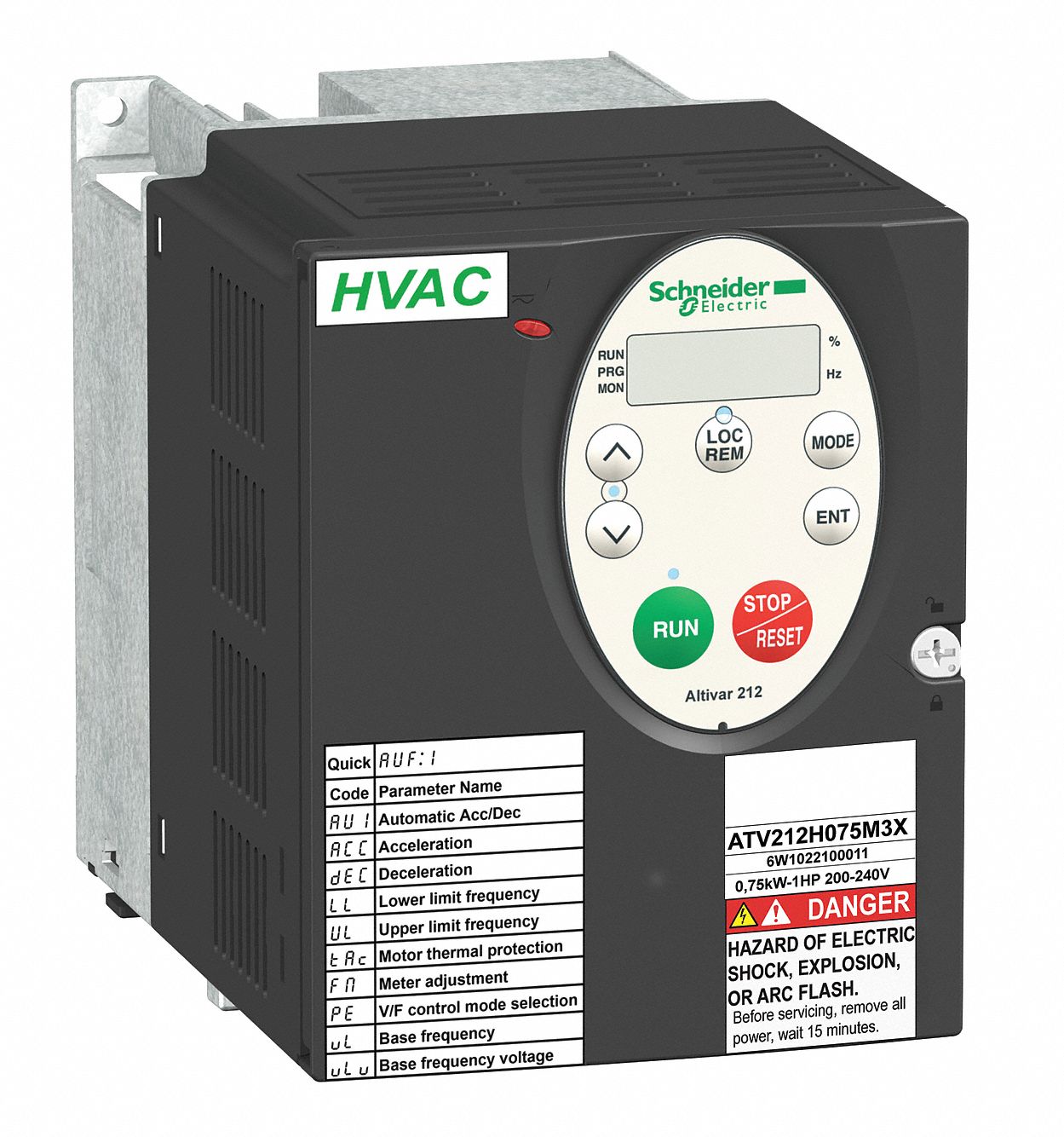 Variable Frequency Drive, 200-240VAC, 5HP