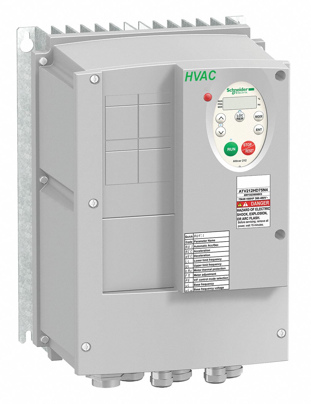 Variable Frequency Drive, 400-480VAC, 1HP