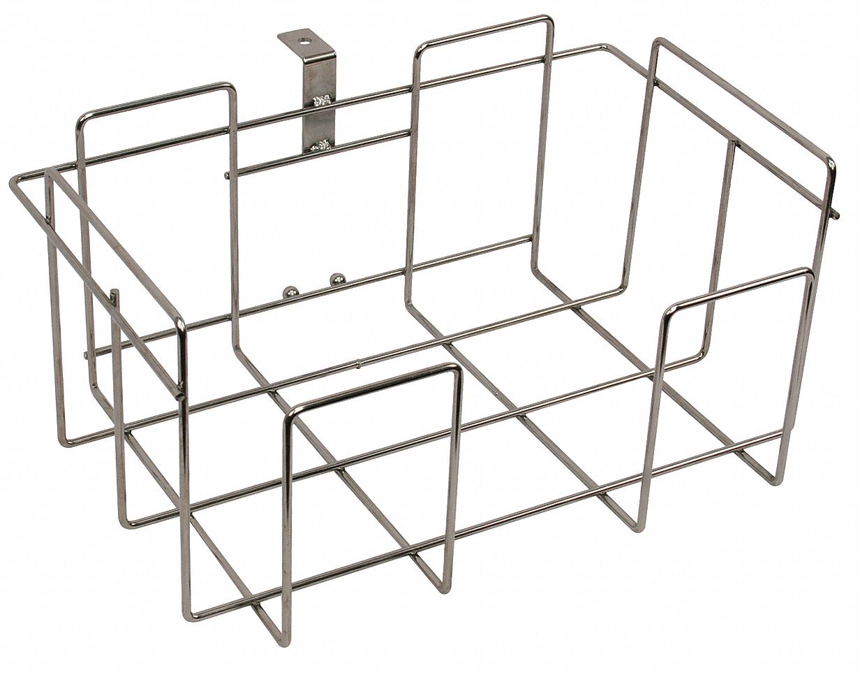 Pedestal Display Basket, Chrome