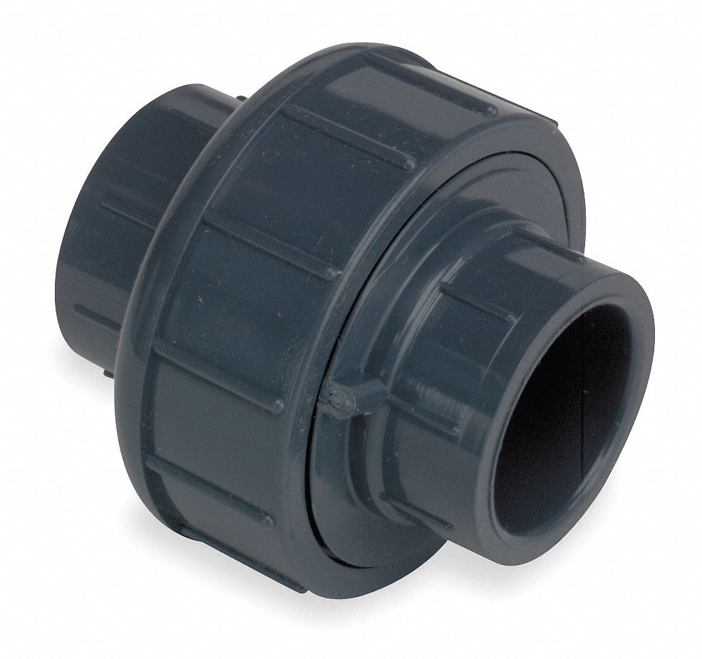 Union, 1 In, Slip Socket, CPVC, Gray
