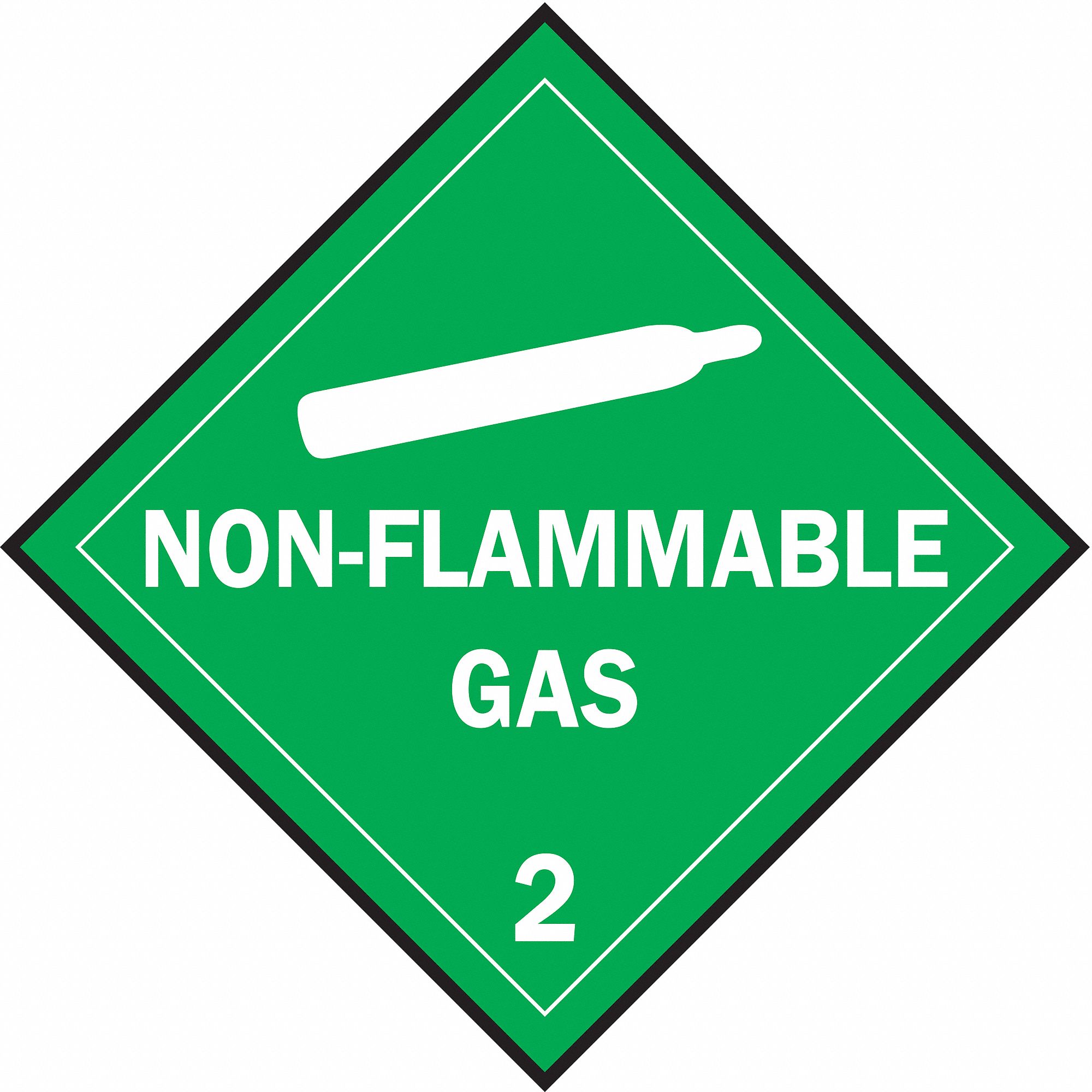 Vehicle Placard, Non Flam Gas with Picto
