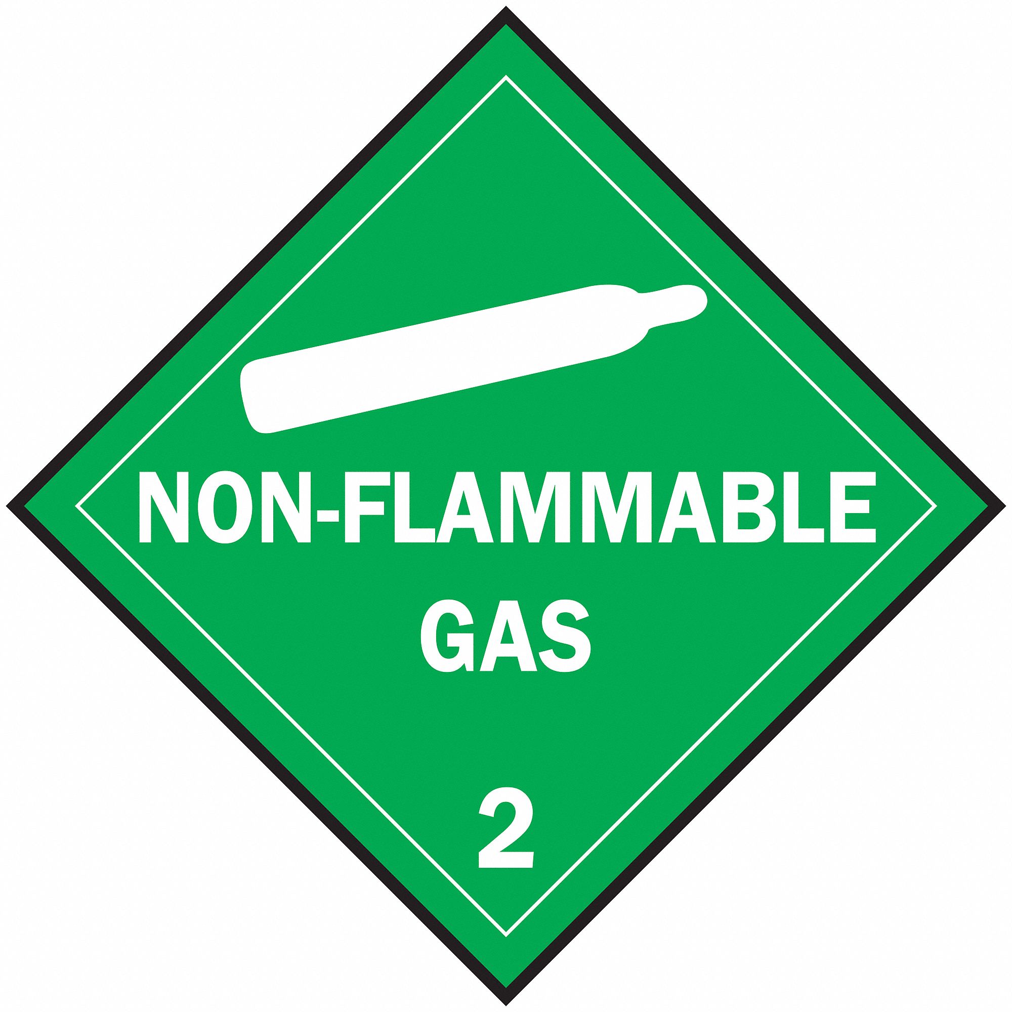 Vehicle Placard, Non Flammable Gas