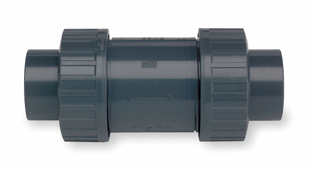 Ball Check Valve, 2 In, Socket, PVC