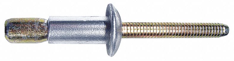 Rivet, Countersunk, 3/16 In Dia, Pk25