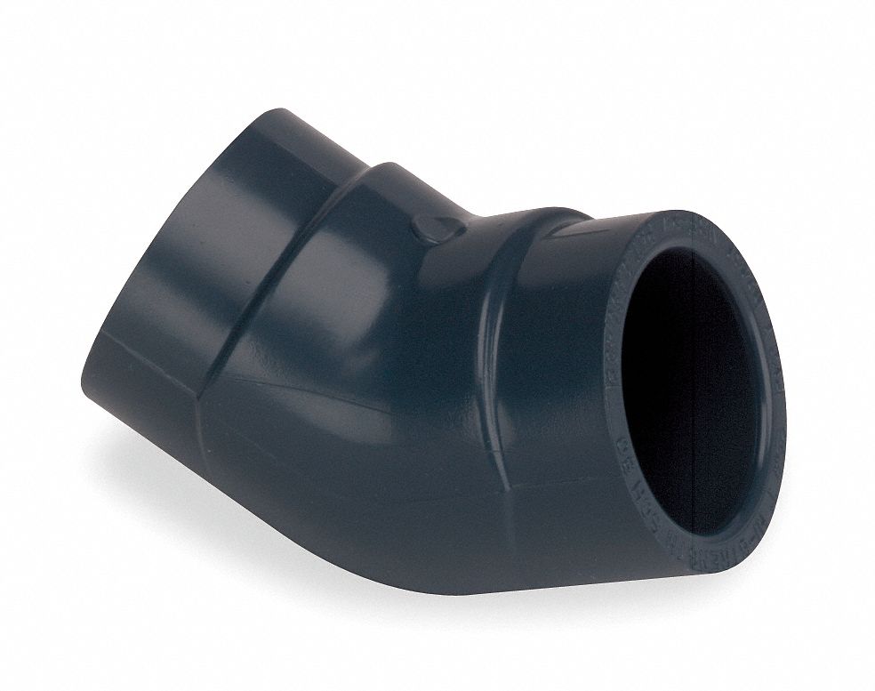 Elbow, 45 Deg, 1 In, Slip Socket, PVC
