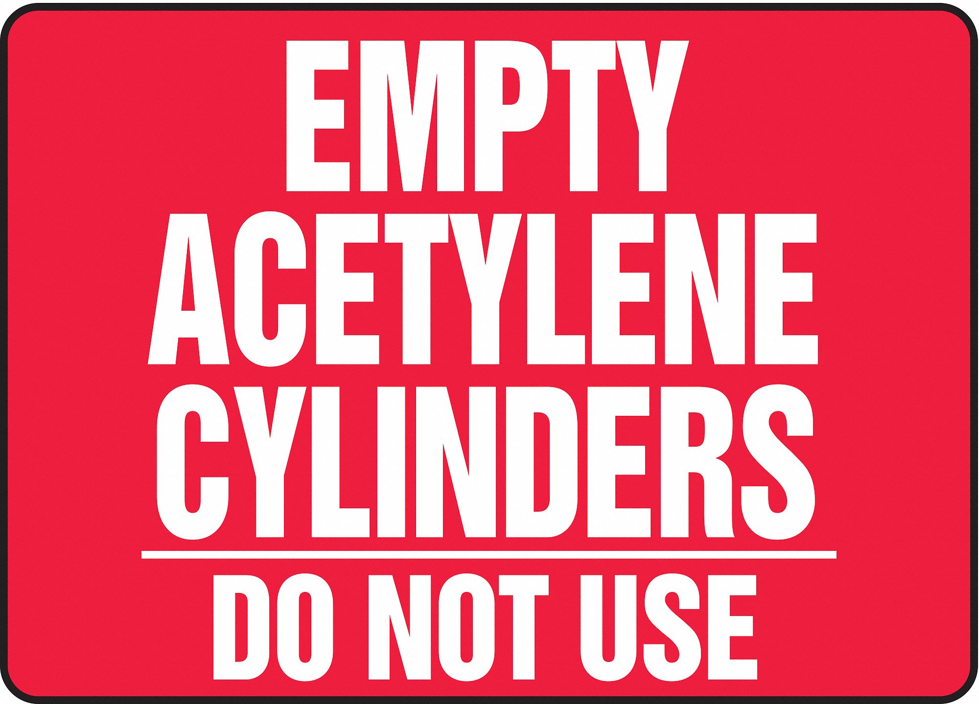 Notice Sign, 10 x 14In, WHT/R, PLSTC, ENG