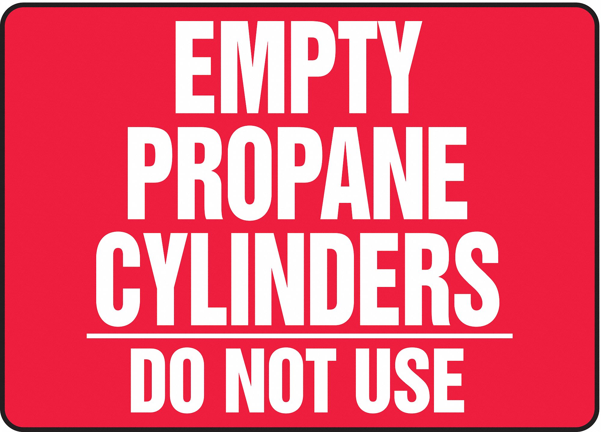 Notice Sign, 10 x 14In, WHT/R, ENG, Text