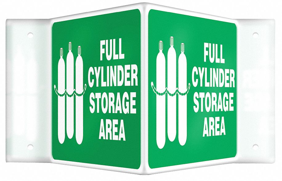 Notice Sign, 6 x 8-1/2In, WHT/GRN, PLSTC