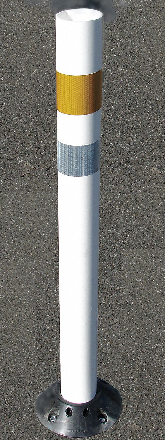 W post, 3in, W wraps, blk spinner base