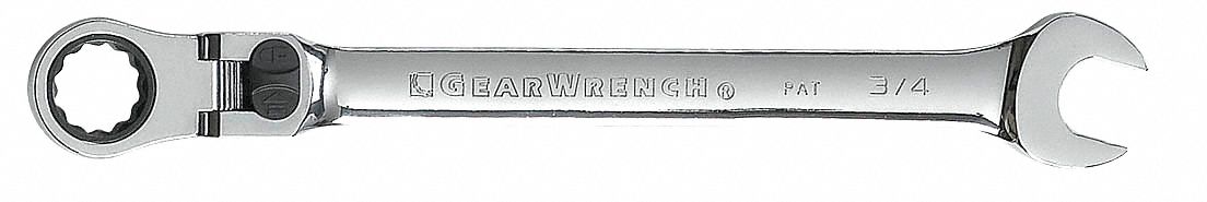 Ratcheting Combo Wrench, 1 in., Flexible