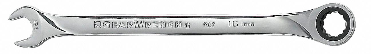 Ratcheting Combo Wrench, 3/8 in., Flexible