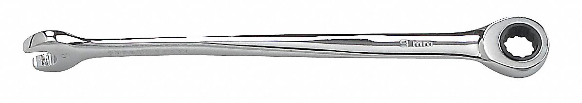 Ratcheting Combo Wrench, 9mm, X-Beam