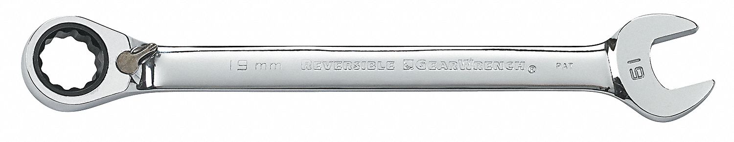 Ratcheting Combo Wrench, 17mm