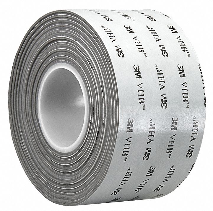 VHB Tape, 6 In x 5 yd., Gray