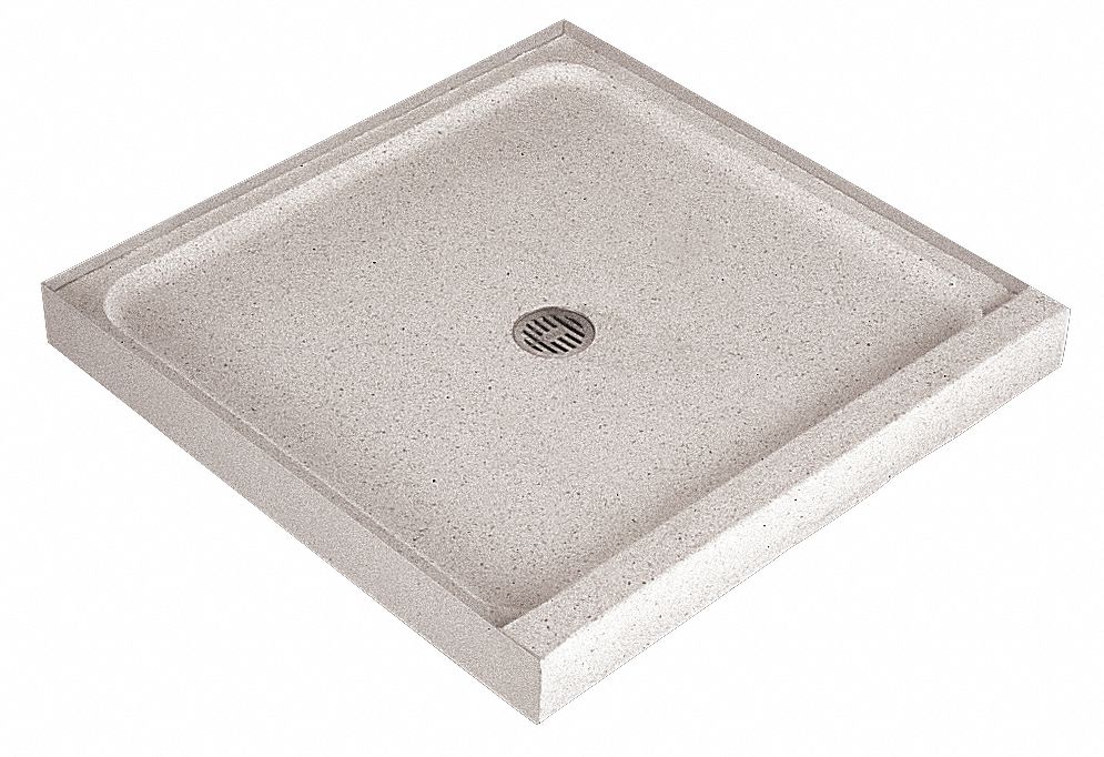 Shower Floor, Single Threshold, 36x36 In