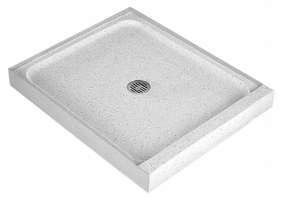 Shower Floor, Single Threshold, 48x32 In