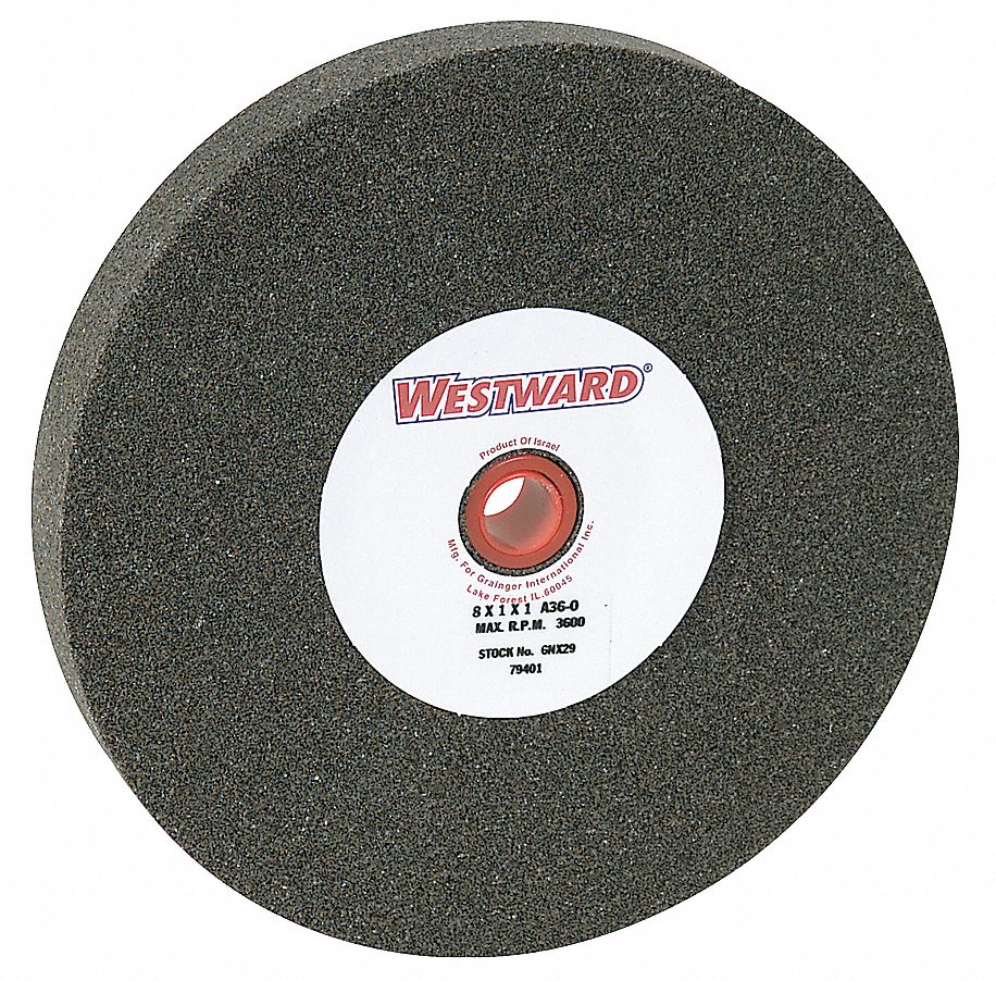 Grinding Wheel, T1, 8x1x1, AO, 36 G