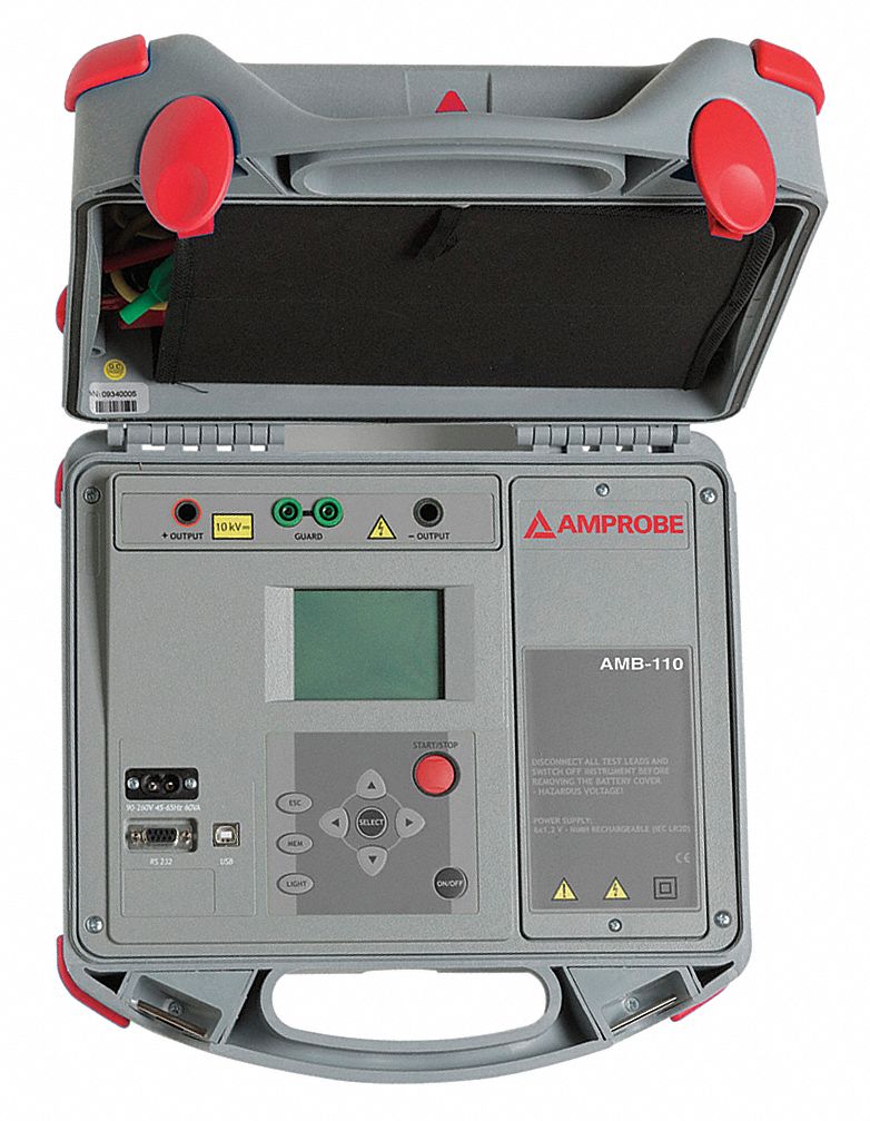 AC and Battery Megohmmeter, 10, 000VDC